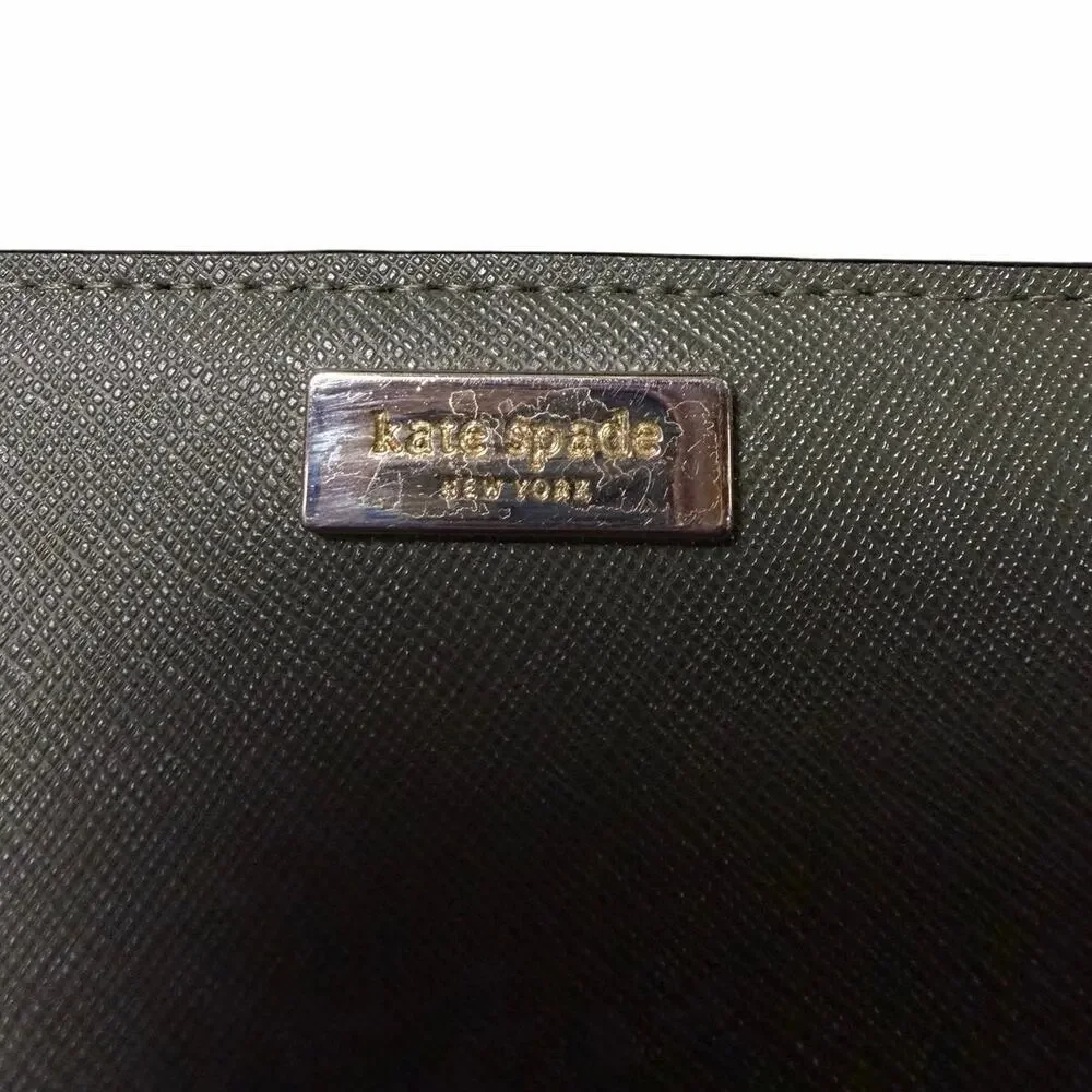 Kate Spade Green Leather Bifold Wallet